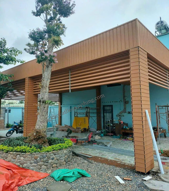 Lam Sóng Ngoài Trời Màu Teak