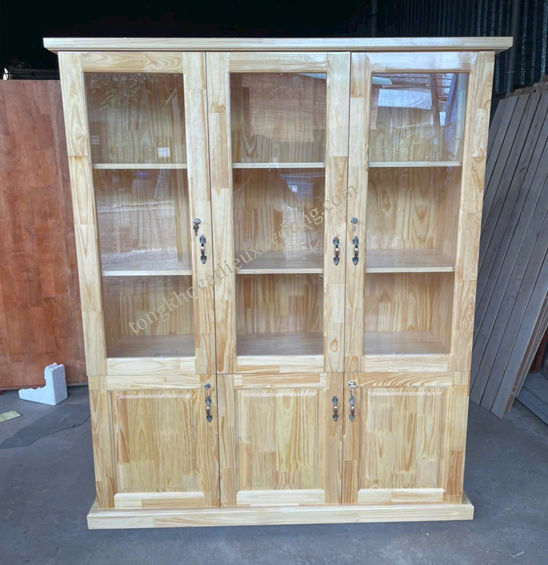 Gỗ ghép cao su làm Tủ hồ sơ