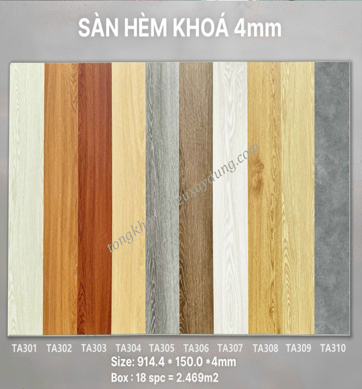 Sàn nhựa dán keo