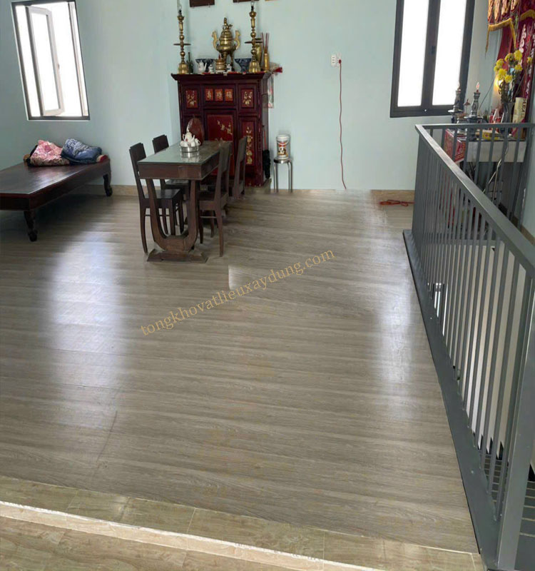 Tấm Nhựa Lót Sàn Mẫu A1 Nâu Thông Đậm