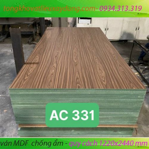 VÁN MDF CHỐNG ẨM - Phủ Gỗ 1 mặt - 6mm