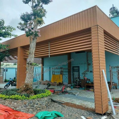 Lam Sóng Ngoài Trời Màu Teak