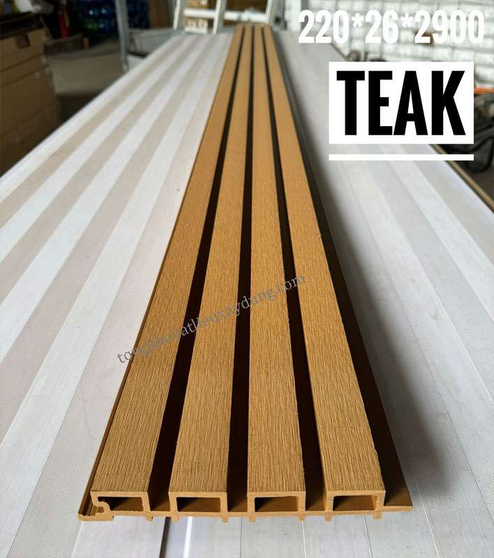 Lam Sóng Ngoài Trời Màu Teak