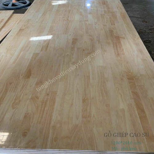 Gỗ Ghép Cao Su 12mm Bc Keo 1 Mặt