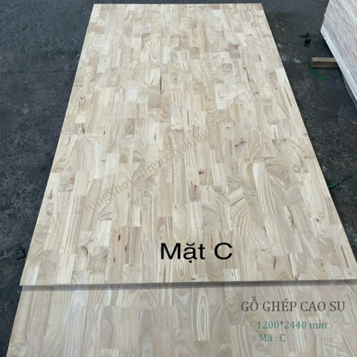 Gỗ Ghép Cao Su 12mm Cc Keo 1 Mặt