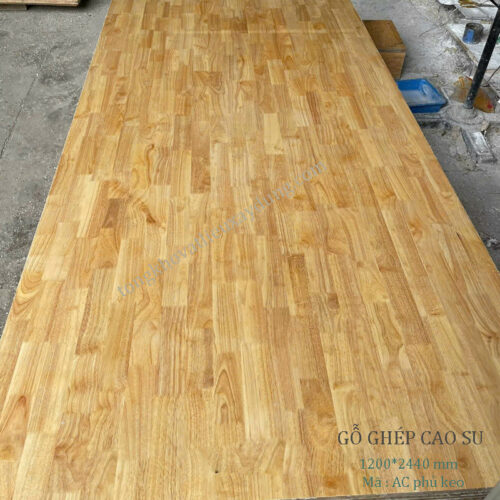 Gỗ Ghép Cao Su 12mm Bc Keo 1 Mặt