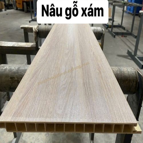 Tấm Nhựa Lót Sàn Mẫu A3 Nâu Gỗ Xám