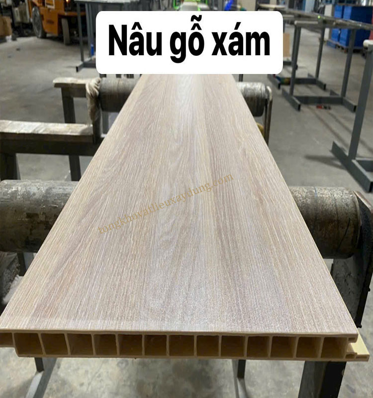 Tấm Nhựa Lót Sàn Mẫu A3 Nâu Gỗ Xám