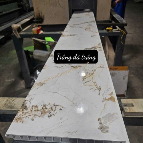 Tấm Nhựa Lót Sàn Mẫu A4 Trắng Đá Trắng