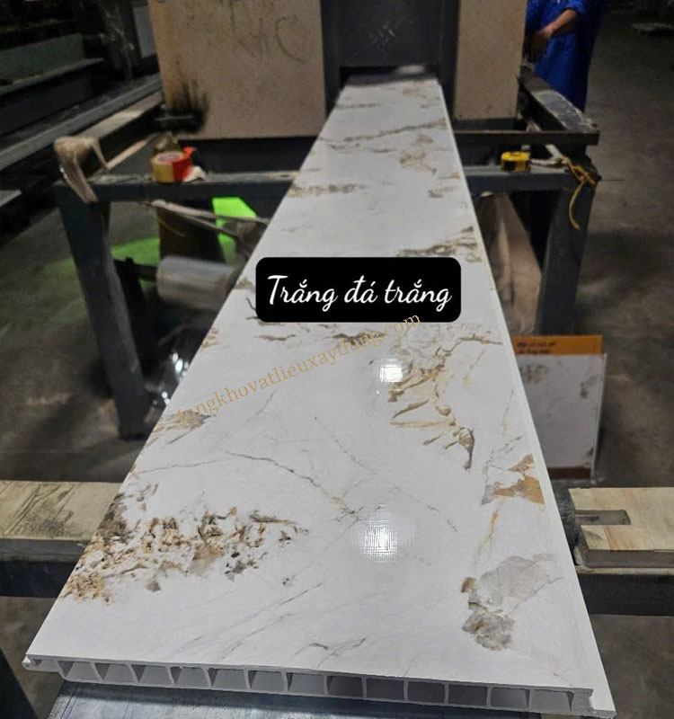 Tấm Nhựa Lót Sàn Mẫu A4 Trắng Đá Trắng
