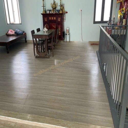 Tấm Nhựa Lót Sàn Mẫu A1 Nâu Thông Đậm