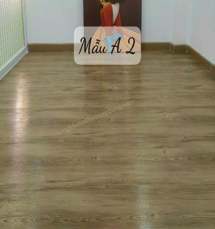 Tấm Nhựa Lót Sàn Mẫu A2 Nâu Thông Lợt